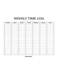 چاپکی برنامه هفتگی ساعتی